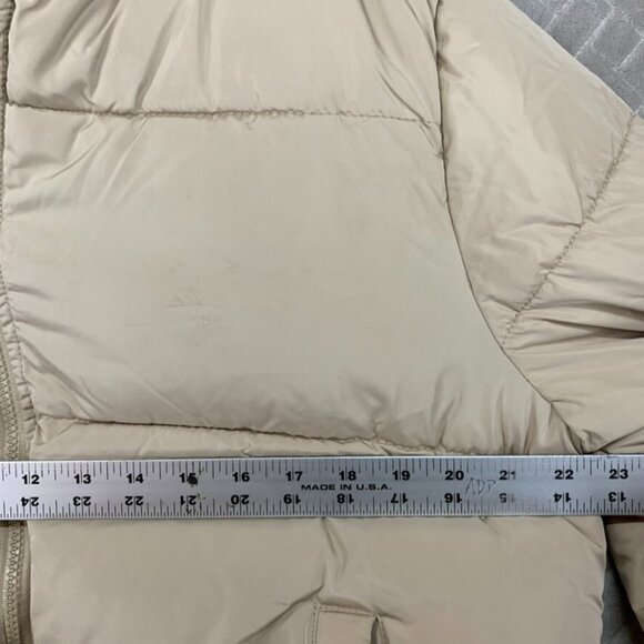 Forever 21 Womans L Puffer Jacket Beige Short Polyester Filled Winter Outdoors - Picture 11 of 16